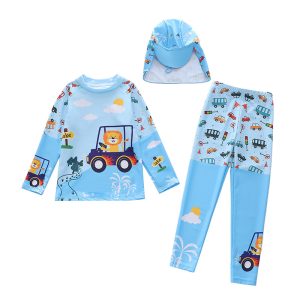 Swimwear Set Boys Lion Blue