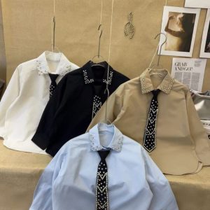 Blouse White Tie