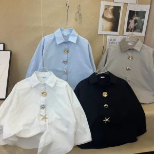 Black Ocean Star Blouse